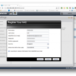Filling up the registration information for ASUSTOR AS-606T!