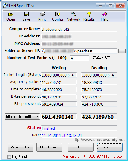 Network equipments baseline test