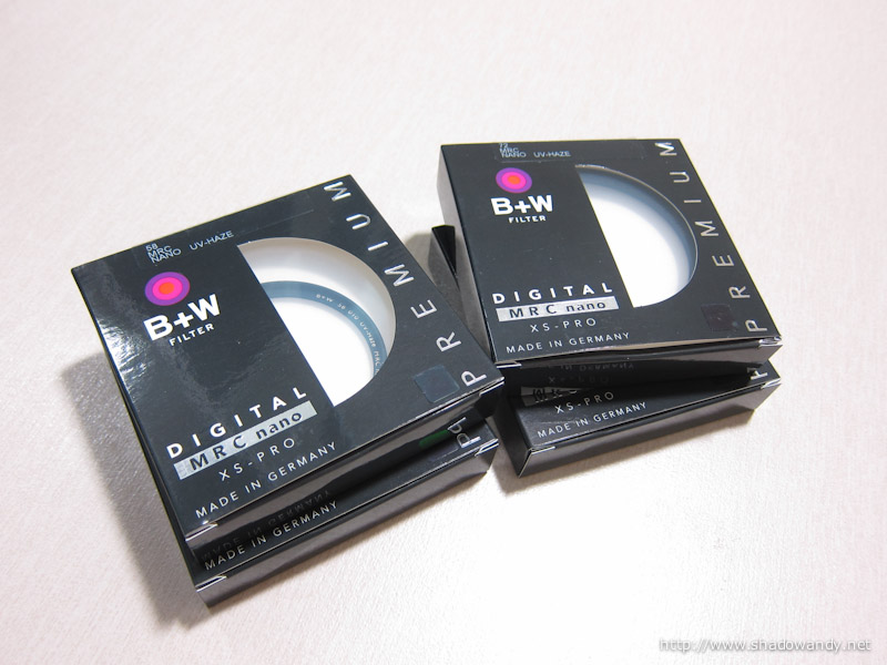 B+W XS-Pro MRC Nano 72mm and 58mm UV (010M) Filters