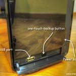USB port and one-touch-backup button